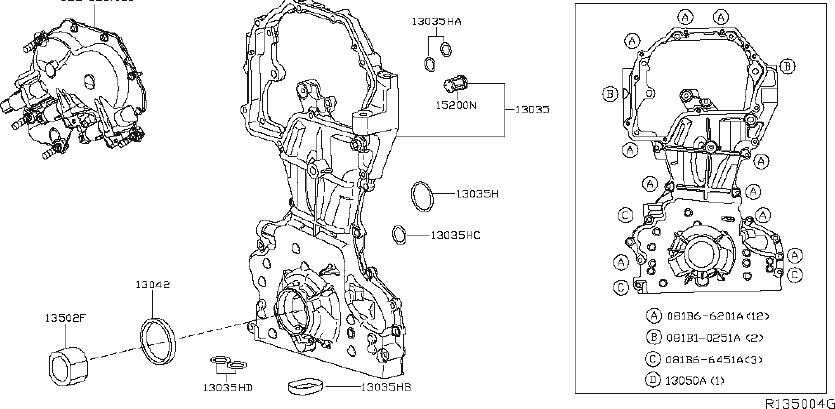 Nissan 15200 ed00a